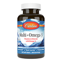 Витамины и минералы Carlson Labs Multi + Omega 3, 60 капсул