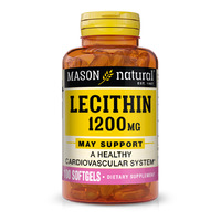 Натуральная добавка Mason Natural Lecithin 1200 mg, 100 капсул