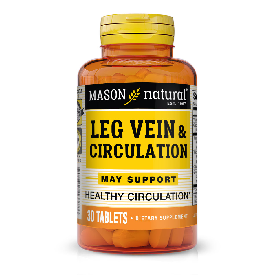 Натуральна добавка Mason Natural Leg Vein &amp; Circulation, 30 таблеток