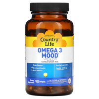 Жирные кислоты Country Life Omega 3 Mood, 90 капсул