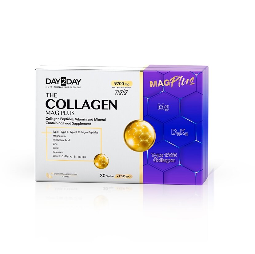 Препарат для суглобів і зв'язок Orzax Day2Day The Collagen MAG Plus, 30 пакетиков