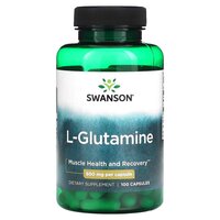 Аминокислота Swanson L-Glutamine 500 mg, 100 капсул