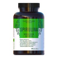 Натуральная добавка Golden Pharm Spirulina, 200 таблеток