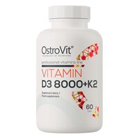 Витамины и минералы OstroVit Vitamin D3 8000 +K2, 60 таблеток