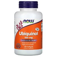 Натуральная добавка NOW Ubiquinol 100 mg, 120 капсул