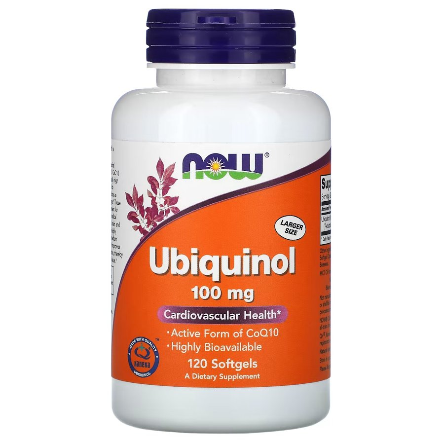 Натуральная добавка NOW Ubiquinol 100 mg, 120 капсул