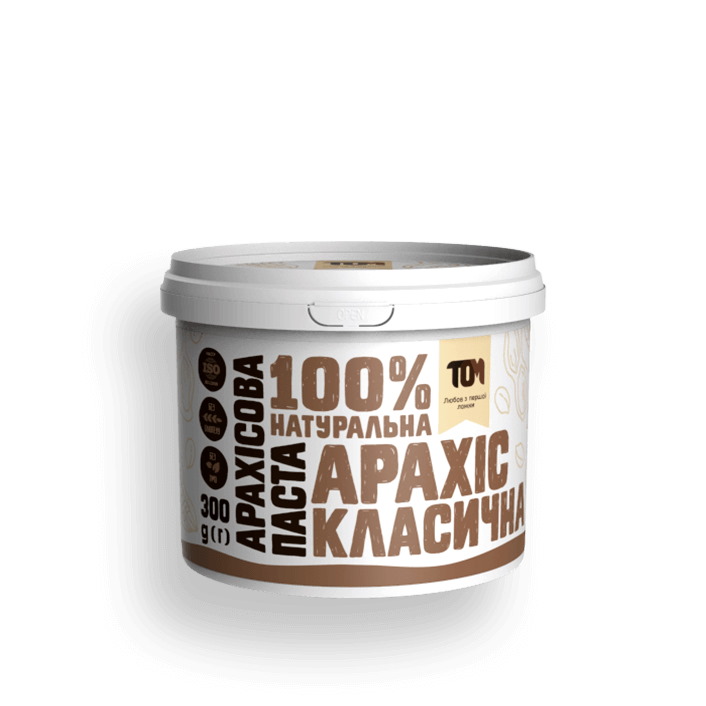 Замінник харчування TOM арахісова паста класична, 300 грам