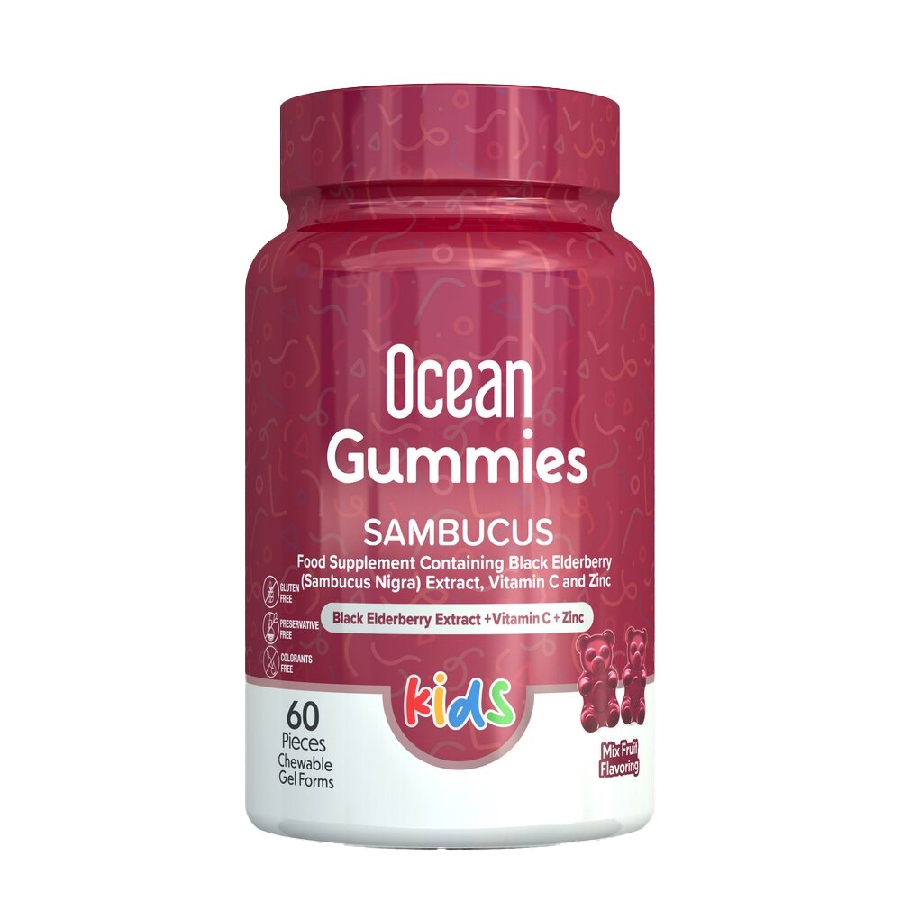 Витамины и минералы Orzax Ocean Smart Gummies Sambucus, 60 желеек