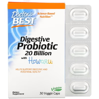 Пробиотики и пребиотики Doctor's Best Digestive Probiotic, 30 вегакапсул