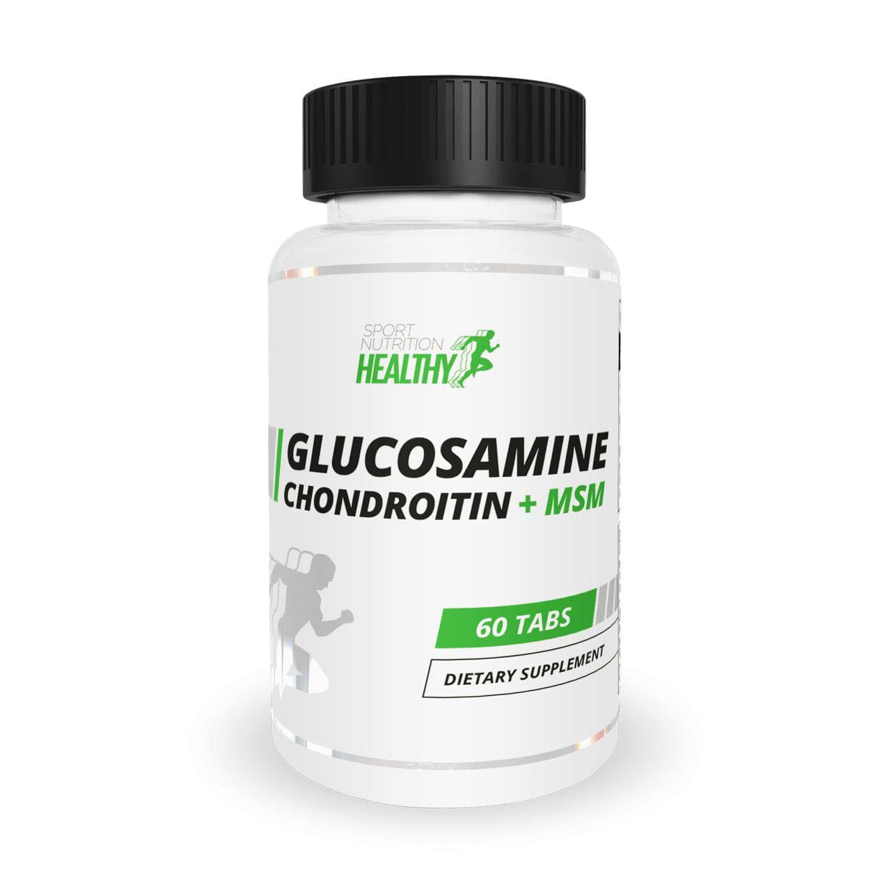 Препарат для суставов и связок Healthy by MST Glucosamine Chondroitin + MSM, 60 таблеток