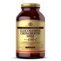Препарат для суставов и связок Solgar Glucosamine Chondroitin MSM with Ester-C Extra Strength, 180 таблеток