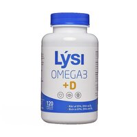 Жирные кислоты Lysi Omega3 + D, 120 капсул