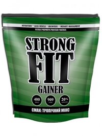 Гейнер Strong Fit Gainer, 909 грамм - тропический микс