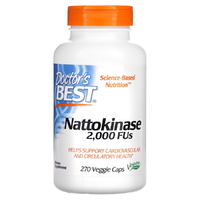 Натуральная добавка Doctor's Best Nattokinase, 270 вегакапсул