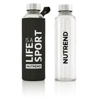 Пляшка Nutrend Glass Bottle 500 мл, Black