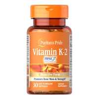 Витамины и минералы Puritan's Pride Vitamin K-2 (MenaQ7) 50 mcg, 30 капсул