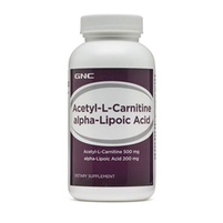 Жиросжигатель GNC Acetyl-L-Carnitine Alpha-Lipoic Acid, 60 каплет