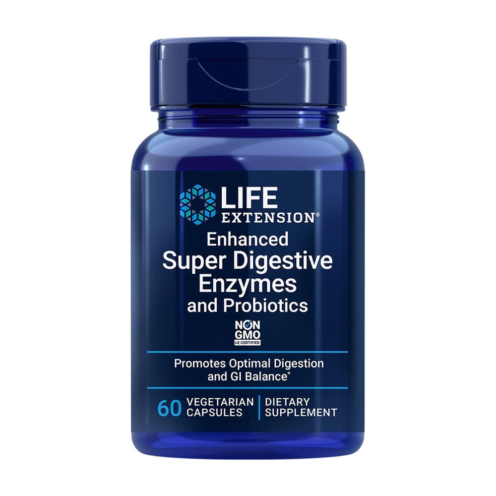 Натуральная добавка Life Extension Super Digestive Enzymes and Probiotics, 60 вегакапсул