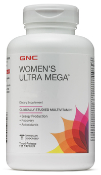 Витамины и минералы GNC Women's Ultra Mega, 120 капсул