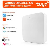 Центральный контроллер шлюз Tuya Zigbee 3.0 Gateway Hub Smart Home Wireless, White