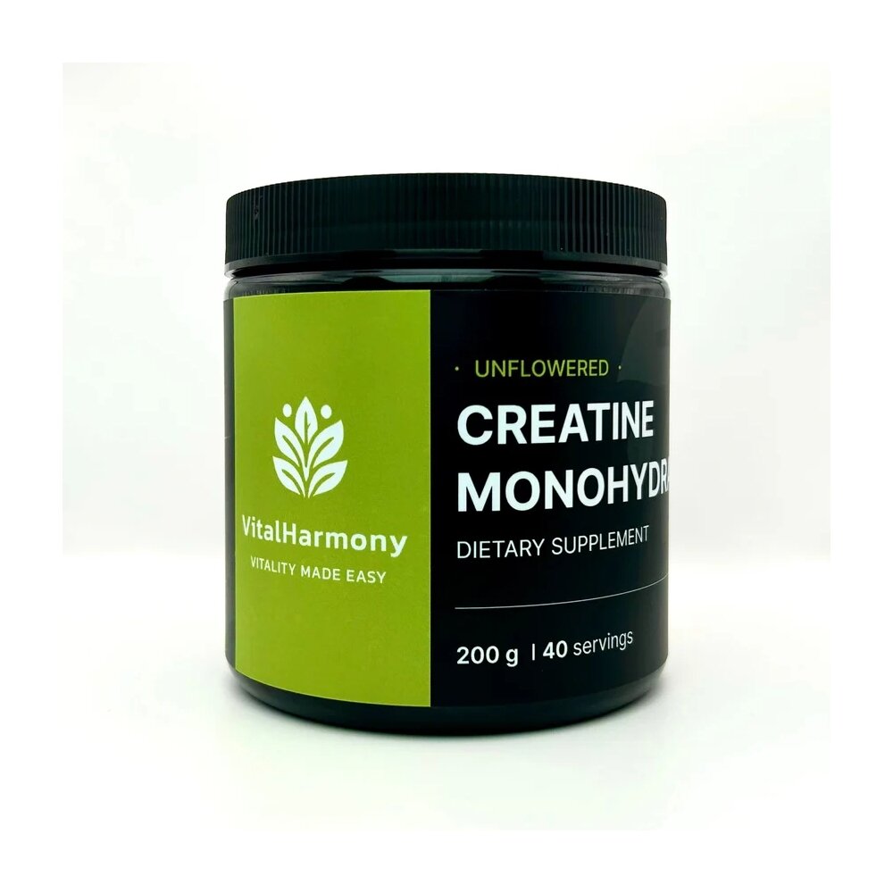 Креатин VitalHarmony Creatine Monohydrate, 200 грам