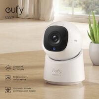 Внутренняя IP-камера Eufy Security C220 2K 360° PTZ Plug-In Security Wi-Fi Camera (T8W11)
