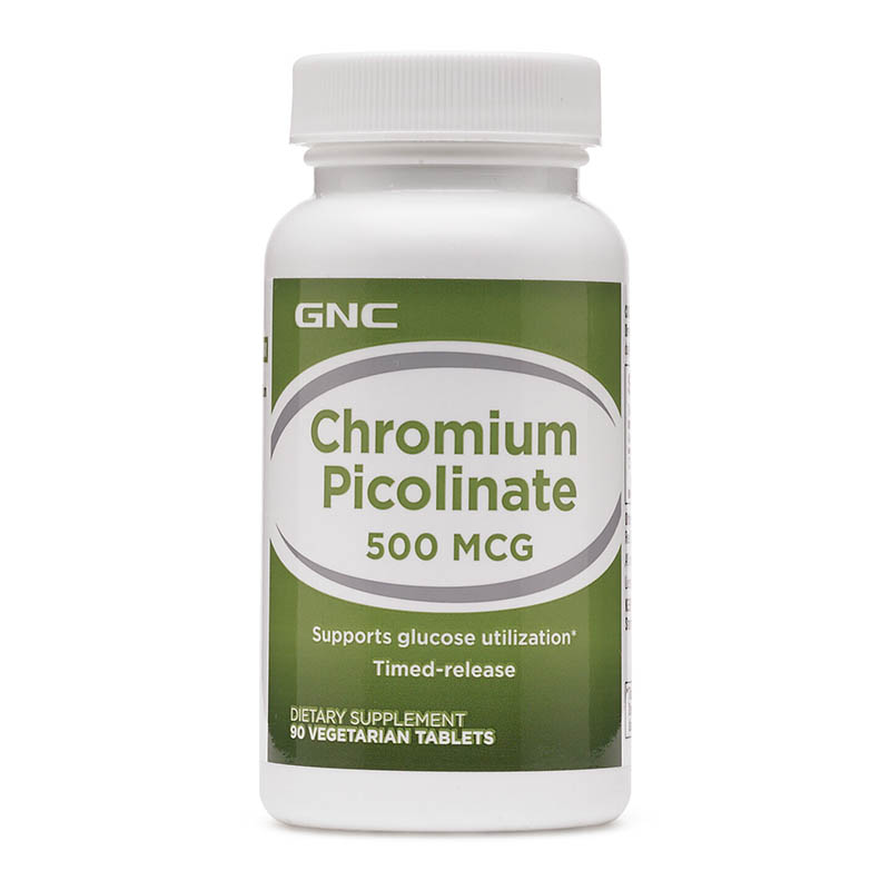 Вітаміни та мінерали GNC Chromium Picolinate 500, 90 таблеток