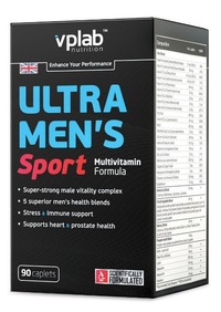 Витамины и минералы VPLab Ultra Mens Sport Multivitamin, 90 каплет