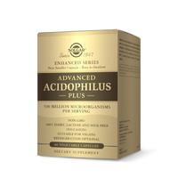 Пробиотики и пребиотики Solgar Advanced Acidophilus Plus, 60 вегакапсул