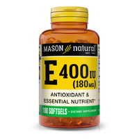 Витамины и минералы Mason Natural Vitamin E 400 IU, 100 капсул