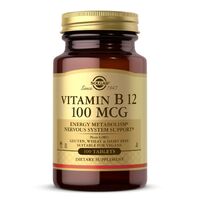 Витамины и минералы Solgar Vitamin B12 100 mcg, 100 таблеток