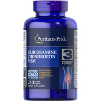 Препарат для суставов и связок Puritan's Pride Chondroitin Glucosamine MSM 3 Per Day Formula, 240 каплет