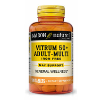 Витамины и минералы Mason Natural Vitrum 50 + Adult-Multi Iron Free, 100 таблеток