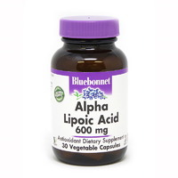 Натуральная добавка Bluebonnet Alpha Lipoic Acid 600 mg, 30 капсул