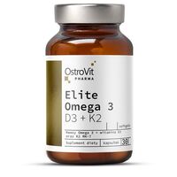 Жирные кислоты OstroVit Pharma Elite Omega 3 D3+K2, 30 капсул