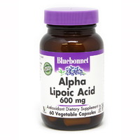 Натуральна добавка Bluebonnet Nutrition Alpha Lipoic Acid 600 mg, 60 капсул