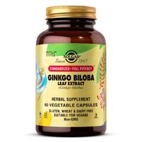 Натуральная добавка Solgar SFP Ginkgo Biloba Leaf Extract, 60 вегакапсул