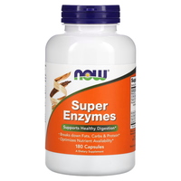 Натуральная добавка NOW Super Enzymes, 180 капсул
