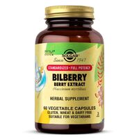 Натуральная добавка Solgar SFP Bilberry Berry Extract, 60 вегакапсул