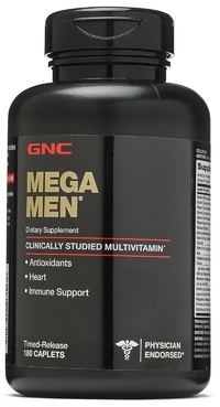 Витамины и минералы GNC Mega Men, 180 каплет