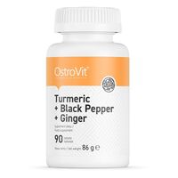 Натуральная добавка OstroVit Turmeric + Black Pepper + Ginger, 90 таблеток