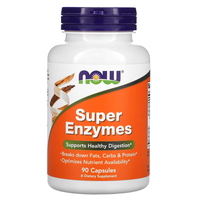 Натуральная добавка NOW Super Enzymes, 90 капсул