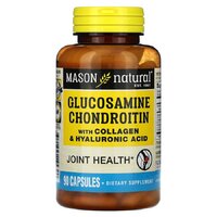Препарат для суставов и связок Mason Natural Glucosamine Chondroitin With Collagen &amp; Hyaluronic Acid, 90 капсул