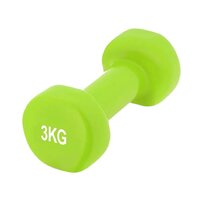 Гантель виниловая PowerPlay 4125 Achilles Green, 3 кг
