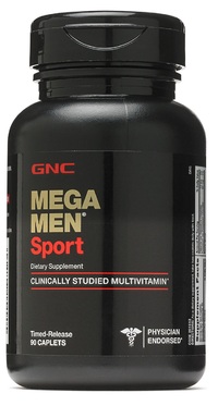 Витамины и минералы GNC Mega Men Sport, 90 каплет