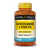 Препарат для суставов и связок Mason Natural Glucosamine &amp; Fish Oil, 90 капсул