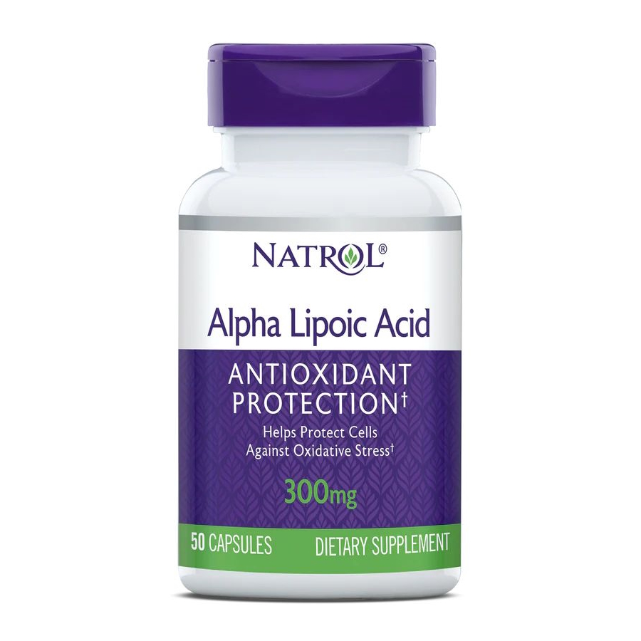 Натуральна добавка Natrol Alpha Lipoic Acid 300 mg, 50 капсул