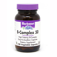 Витамины и минералы Bluebonnet B-Complex 50, 100 вегакапсул