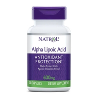 Натуральная добавка Natrol Alpha Lipoic Acid 600 mg, 30 капсул