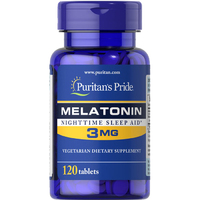 Натуральная добавка Puritan's Pride Melatonin 3 mg, 120 таблеток